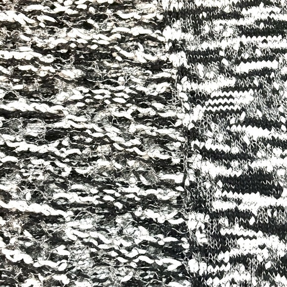 LAFAYETTE 148 New York Open Knit Top, black and white cap sleeve - Picture 4 of 9